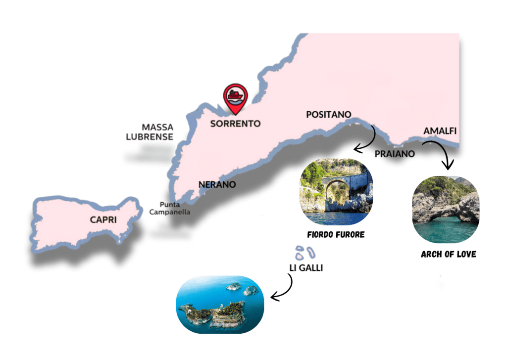Sunny Charter - Amalfi Mappa